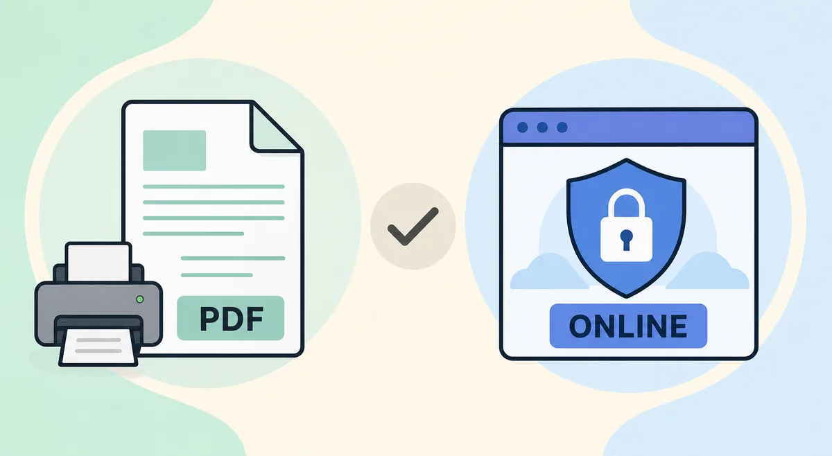 Comparação editorial entre PDF imprimível e rota online oficial segura para o SIR de Andhra Pradesh
